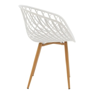 Scaun Ezra Pako Alb 62.5x56x82 cm - Img 3