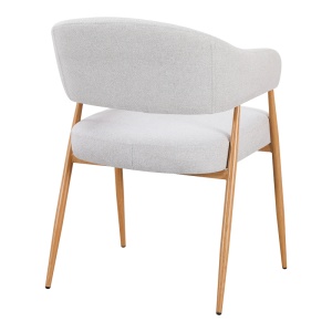 Scaun Filonda, Gri/Natural, 47x58x79 cm - Img 2