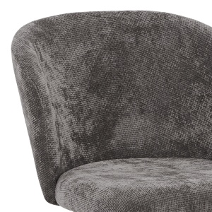 Scaun Karg antracit cu picioare din metal negru 57x62x80 cm - Img 5