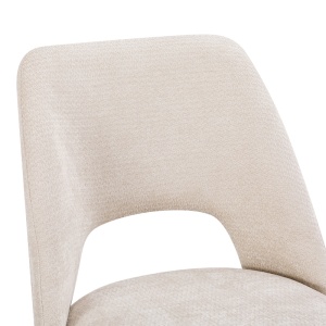 Scaun Nelda, Crem, 44x58x82 cm - Img 4