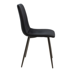 Scaun Noor, Pako World, Catifea, Negru, 44x53x86 cm - Img 3