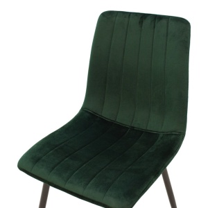 Scaun Noor, Pako World, Catifea, Verde-Negru, 44x53x86 cm - Img 5