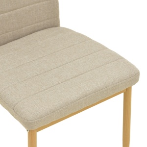 Scaun Parker Bej 39.5x48x95 cm - Img 7