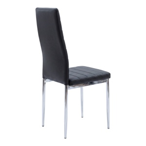 Scaun Parker, Negru/Argintiu, 41x48x96 cm - Img 3