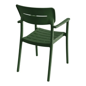 Scaun Pilma, Verde inchis, 57x54x82 cm - Img 2