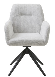 Scaun ROXANA SELECT, Gri deschis, 62x88x58 cm - Img 2