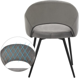 Scaun Songmics Gri 57x56x77 cm - Img 6