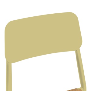 Scaun stivuibil, Giardino, Bej, 56x45x82 cm - Img 7