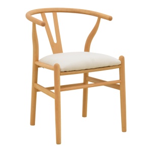 Scaun Wishbone, Bej, 51x58x73 cm