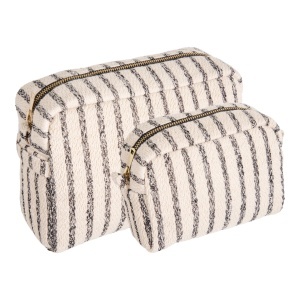 Set 2 piese Genti pentru toaleta Nador, Nisip, 11x30x22 cm