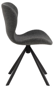 Set 2 piese Scaune dining Batilda -A1, Gri, 81x46.5x53 cm - Img 5