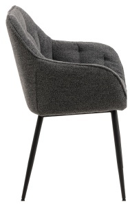 Set 2 piese Scaune dining Brooke V4, Gri, 83x58x55 cm - Img 5