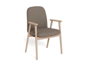 Set 2 piese Scaune dining Calvin, Gri, 88x55x60 cm - Img 3