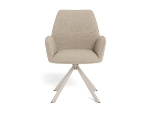 Set 2 piese Scaune dining Glenda V1, Bej, 88.5x61x63 cm - Img 3
