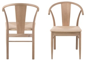 Set 2 piese Scaune dining Janik, Alb, 83x54x54 cm - Img 7