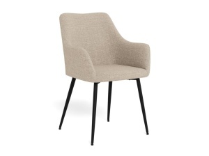Set 2 piese Scaune dining Lizzy, Bej, 85x59x59 cm - Img 7