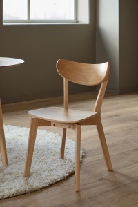 Set 2 piese Scaune dining Roxby, Natural, 79.5x45x55 cm - Img 4