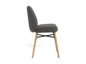 Set 2 piese Scaune dining Sophia, Gri, 82.5x54x46 cm - Img 5