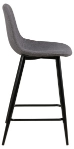 Set 2 piese Scaune inalte Wilma V2, Gri, 91x43.5x48.5 cm - Img 5