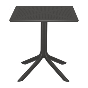 Set 3 bucati masa si scaune gradina V2, Groovy Zoi, Antracit, 60x60x76 cm - Img 4