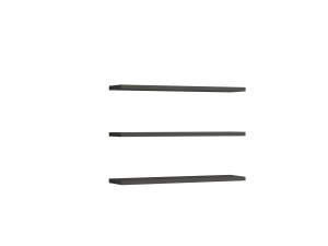 Set 3 polite de perete Boss Antracit 60x1.8x14.5 cm - Img 3
