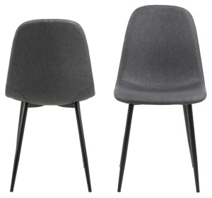 Set 4 piese Scaune dining Celia V1, Gri, 86x44x54 cm - Img 9