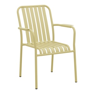 Set 7 masa si scaune gradina, Heven Vista, Champagne, 70x120x72 cm - Img 3