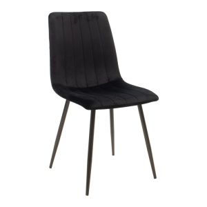 Set masa si scaune 5 piese Natali-Noor Negru 120x80x76 cm - Img 2