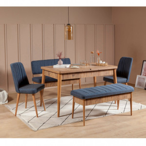 Set Masa si Scaune 5 Piese Vina 104 Atlantic Pine-Dark Blue