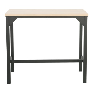 Set masa si scaune de bar, 5 buc, Arzo, Natural, 100x60x86 cm - Img 6