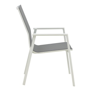 Set masa si scaune Pinap-Dashiell, Pako World, 5 piese, Alb-Natural, 110x110x74 cm - Img 4