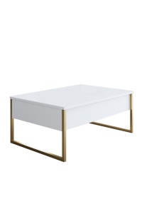 Set mobila sufragerie Luxe Alb 160x35x80 cm - Img 14