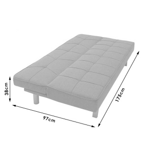 Set mobilier sufragerie 2 buc Atmos Albastru deschis 175x97x74 cm - Img 6