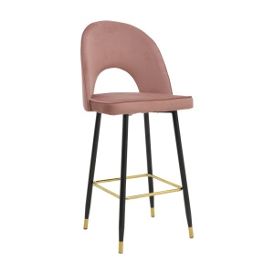 Set scaune de bar, 2 buc, Casenio, Pako, Kaki inchis 48x50x107 cm