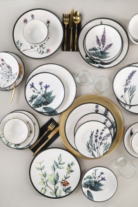 Set veselă din ceramică, 24 bucati Sidonia Springs Alb - Img 5