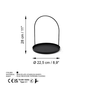 Suport bijuterii GED-005 Negru 22.5x28 cm - Img 7
