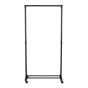 Suport pentru haine, Wizak, Negru, 41.5x74.5x157 cm - Img 2