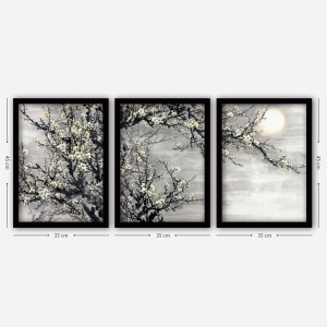 Tablou, 3 bucati 3SC118 Multicolor 35x45 cm - Img 2