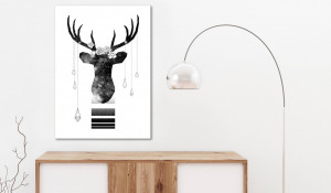 Tablou - Abstract Antlers (1 Part) Vertical 40x60 cm - Img 2