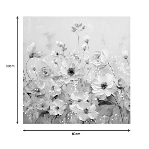 Tablou canvas Rozy I 80x3x80 cm - Img 2