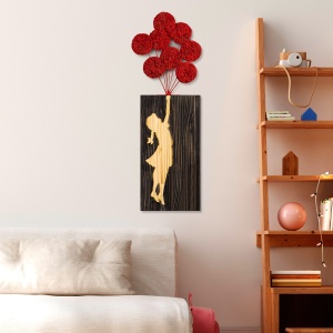 Tablou din lemn si metal Banksy Nuc 34x99 cm - Img 2