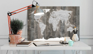 Tablou din plută - World of Wood [Cork Map] 120x80 cm - Img 2