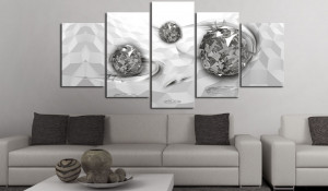 Tablou - Immersed Silver 200x100 cm - Img 2