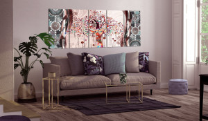 Tablou - Impressive Tree 200x80 cm, Multicanvas 5 Piese - Img 2