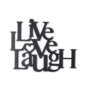 Tablou metalic Live Negru 40x49 cm - Img 3