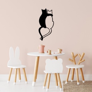 Tablou metalic Love Negru 33x70 cm - Img 2