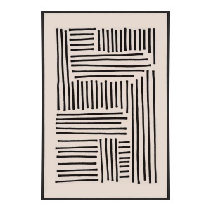 Tablou pe panza Lipari, Negru, 3x100x140 cm - Img 5