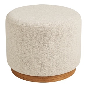 Taburet circular Daisy, Bej, 50x50x41 cm - Img 4