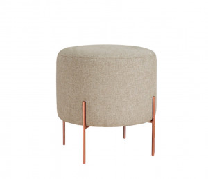 Taburet Monaj Bej inchis rotund 45x47 cm - Img 6