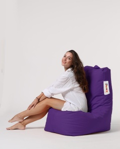 Taburet puf beanbag de gradina Diamond Mov - Img 10